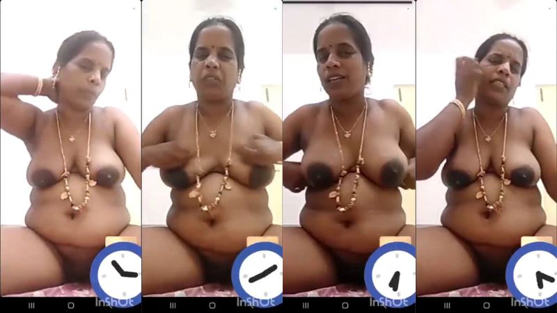 Tamil mature milf naked video call with thali mangalsutra big boobs