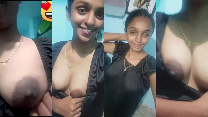 Young mallu girl black nighty nipple show sexy cleavage video call live sex